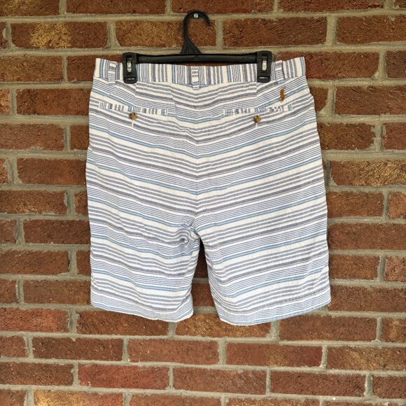 POLO Ralph Lauren * textured shorts * size 33 * white / blue * pockets * EUC - Picture 9 of 12